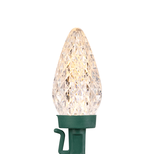 Northlight 20.25ft. Warm White LED C7 Faceted Christmas Lights