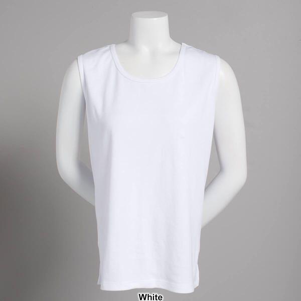 Womens Hasting &amp; Smith Basic Solid Round Neck Tank Top