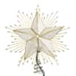 Kurt Adler 10in 5-Point Capiz Star Treetop w/ Rays & Beads - image 3