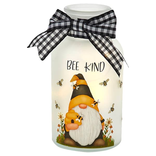 Transpac Bee Gnome Lantern - image 