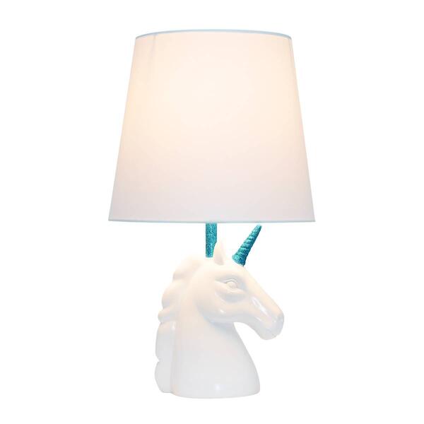 Simple Designs Sparkling Unicorn Table Lamp w/Shade - image 