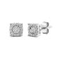Nova Star&#8482; Sterling Silver Square Lab Grown Diamond Stud Earrings - image 2