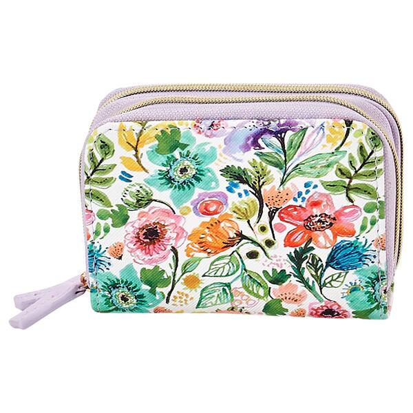 Womens Buxton Floral Wizard Wallet - image 