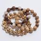Ashley Cooper(tm) Leopard/Marbled/Gold-Tone Bead Stretch Bracelets - image 1