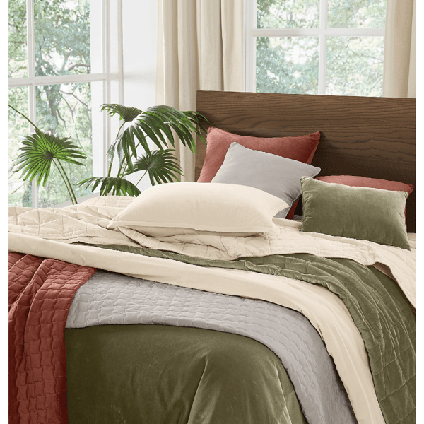 Brooklyn Loom Matte Cotton Velvet 3pc. Comforter Set