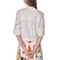 Womens DKNY Roll Tab Linen Blend Bomber Jacket - image 2