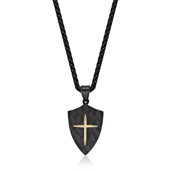 Mens Lynx Ion-Plated Stainless Steel Pendant - image 
