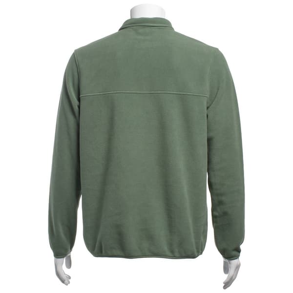 Mens LANDS’ END® Solid Polar Snap Fleece Sweatshirt