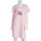 Womens Rene Rofe I Don''t Do Morning Embroidered Nightshirt - Pink - image 1