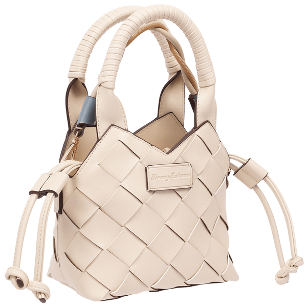 Tommy Bahama Demi Mini Woven Faux Leather Tote