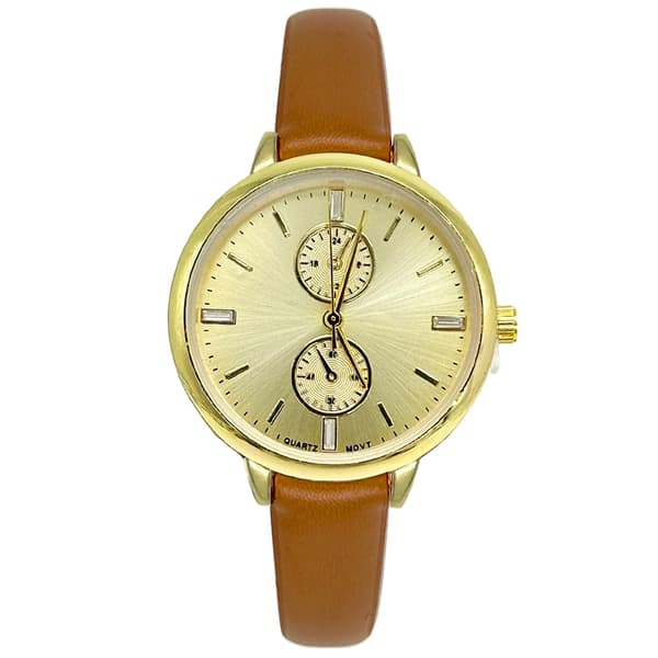 Womens Gold Easy Read Dial Quartz Watch - LWPU01BV - image 