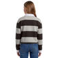 Juniors No Comment Stripe Fleece Rugby Pullover- Grey - image 3