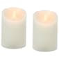 Realistic LED 3x4 Pillar Wax Candle - Set of 2 - image 1