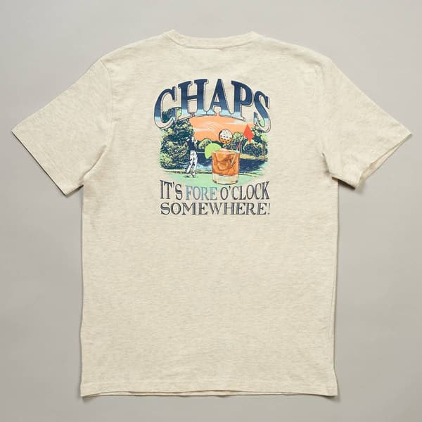 Mens Chaps Fore O'' Clock Somewhere Short Sleeve Tee