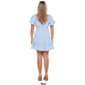 Juniors Trixxi Solid Linen Puff Sleeve Emma Tier Skater Dress - image 2