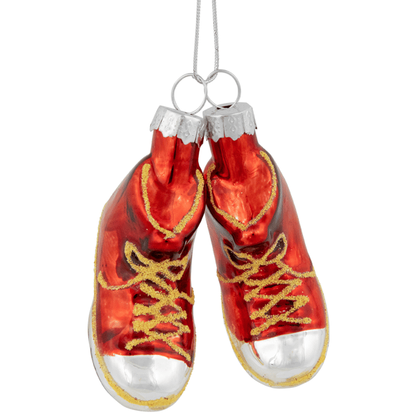 Northlight Sneakers Glass Christmas Hanging Ornament