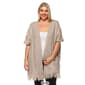 Plus Size White Mark Elbow Sleeve Maxi Cardigan - image 4