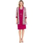 Womens R&M Richards Long Sleeve Print Mesh Jacket Dress - image 1