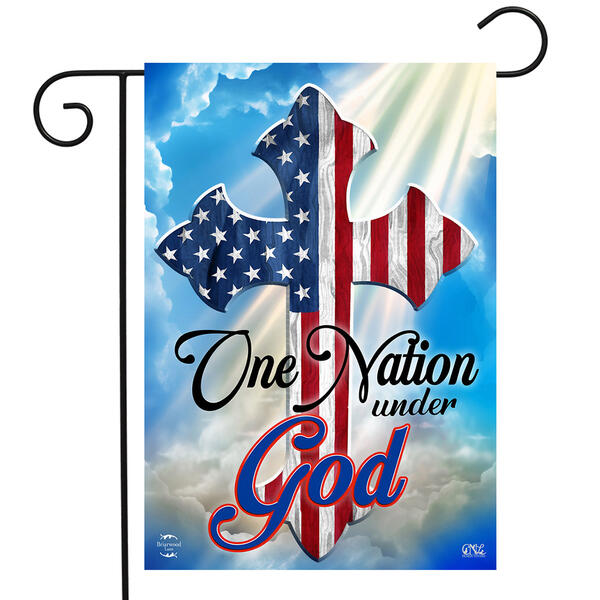 Briarwood Lane One Nation Under God Garden Flag - image 