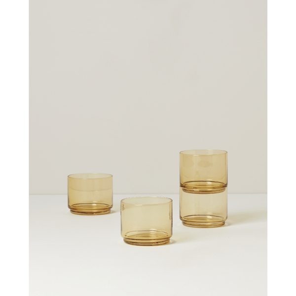 Lenox® Tuscany Classics Stackable Amber Short Glasses - Set of 4