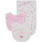 Baby Girl Little Me Rose Bib and Burp Set - image 1