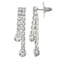 You''re Invited Silver-Tone Crystal Post Linear Earrings - image 2
