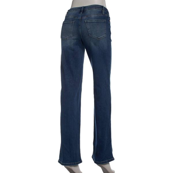 Juniors YMI® Classic Mid Rise Wide Leg Denim Jeans - image 
