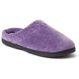 Womens Dearfoams(R) Microfiber Velour Clog Slippers