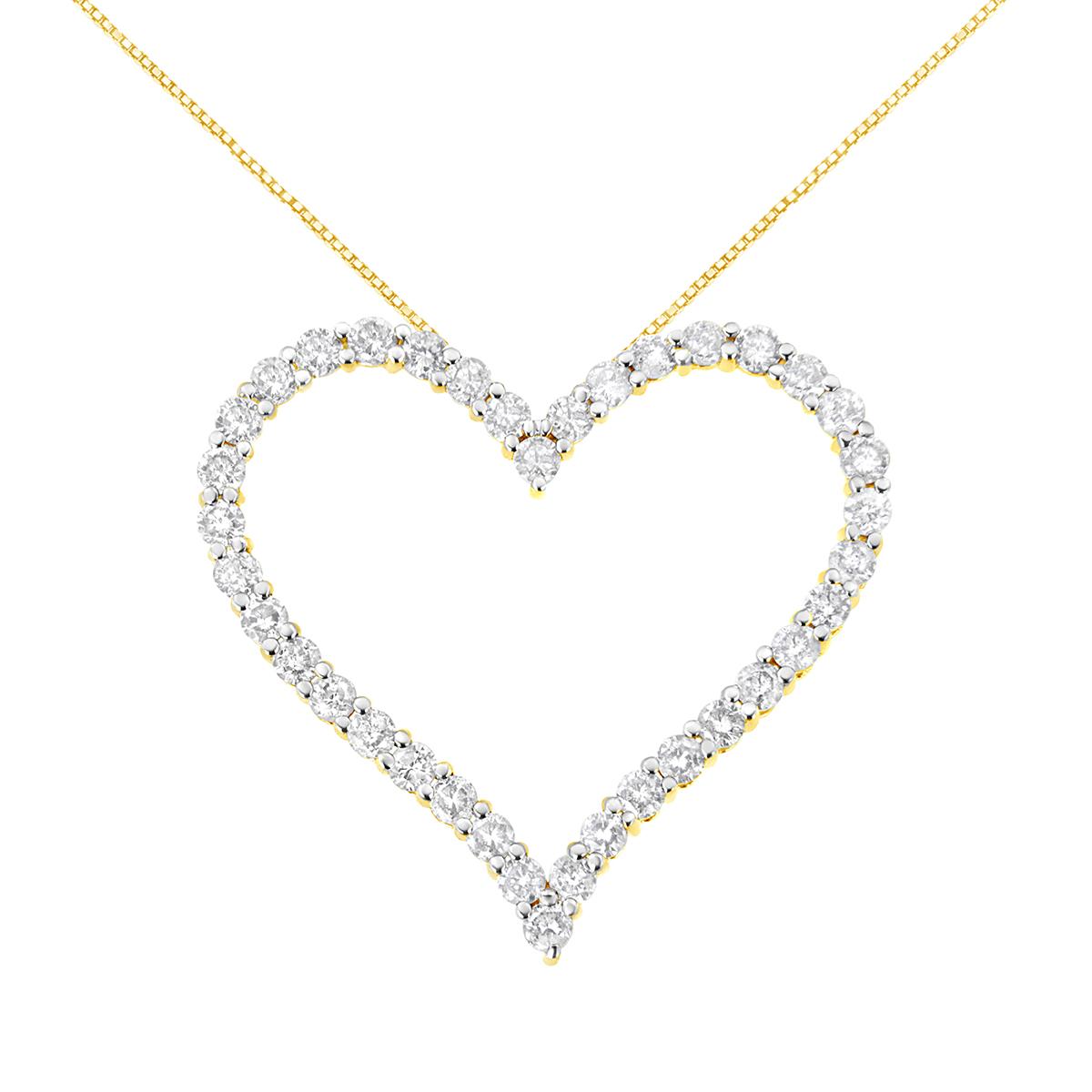 Diamond Classics™ 3ctw. Diamond Open Heart Pendant