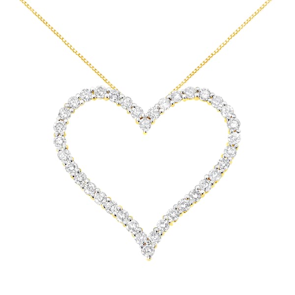 Diamond Classics&#40;tm&#41; 3ctw. Diamond Open Heart Pendant - image 