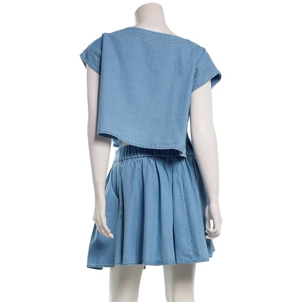 Juniors Hunter & Brown Pleat Skirt Set