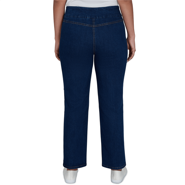Petite Alfred Dunner Tuscany Sunflower Embroidered Ankle Jeans