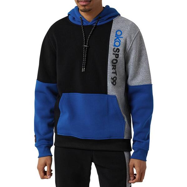 Young Mens Akademiks Color Block Pullover Fleece Hoodie - image 