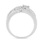 Haus of Brilliance 1/5 ctw. Diamond Heart Cross-Over Bypass Ring - image 5