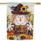 Northlight Scarecrow "Fall Harvest" House Flag - image 3