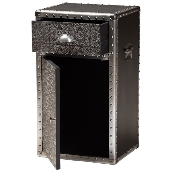 Baxton Studio Cosette Collection Floral Accent Cabinet