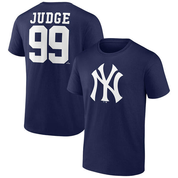 Mens Fanatics A Judge 99 Name & Number Short Sleeve Tee - image 