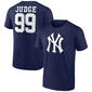 Mens Fanatics A Judge 99 Name & Number Short Sleeve Tee - image 1