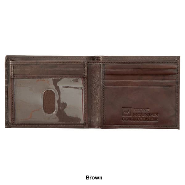 Mens Stone Mountain Crunch Antique Traveler Wallet