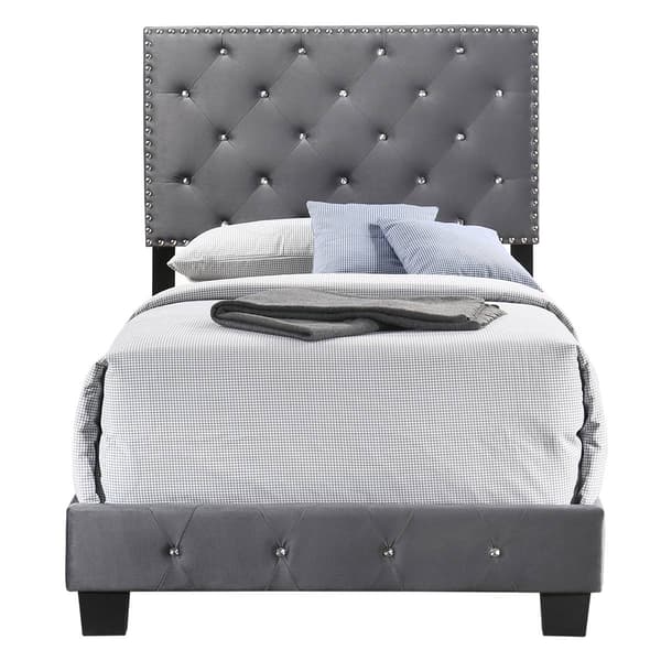Passion Furniture Suffolk Panel Bed Frame- Twin
