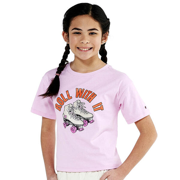 Girls &#40;7-16&#41; Champion Roll With It Boxy Graphic Tee - image 