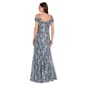 Petite R&M Richards Two Tone Glitter Lace Mermaid Evening Gown - image 2