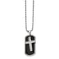 Mens Gentlemen's Classics&#40;tm&#41; 2pc. Dog Tag & Cross Necklace - image 1