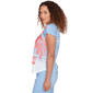 Petite Hearts of Palm Smooth Sailing Stripe Beach Scene Tee - image 4