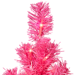 Northlight 3ft. Pink Pre-Lit Tinsel Artificial Christmas Tree