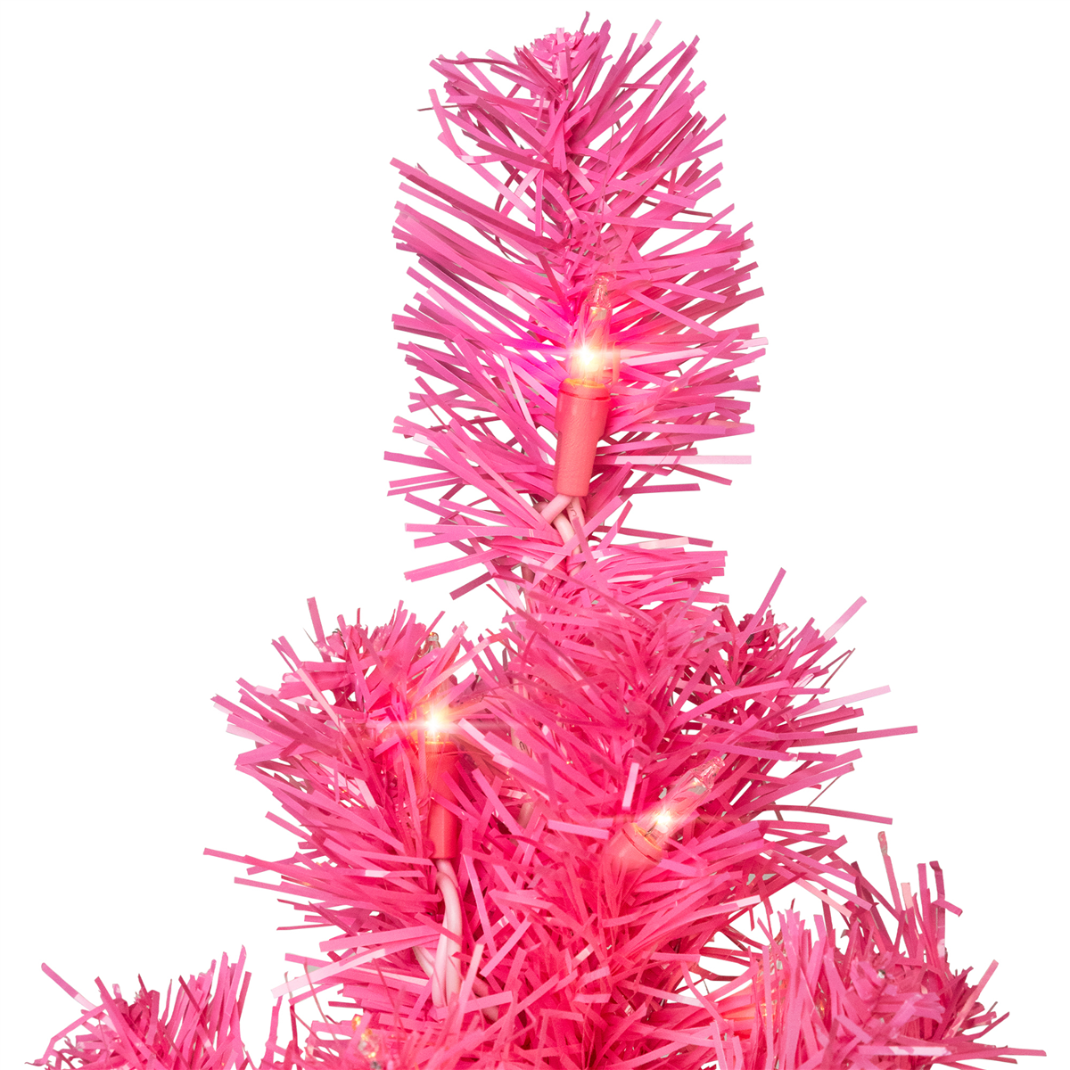 Northlight 3ft. Pink Pre-Lit Tinsel Artificial Christmas Tree