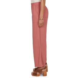 Womens Ruby Rd. Sedona Escape Lace Trim Pull On Wide Leg Pants