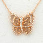 Le Vian(R) Rose Gold Diamond Butterfly Pendant - image 1