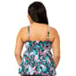 Plus Size Leilani Sunlit Shores Paisley 3-Tier Tankini Swim Top - image 2