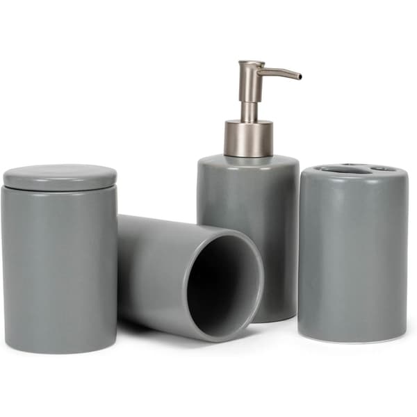 Ceramic 4pc. Bath Accessory Set - image 